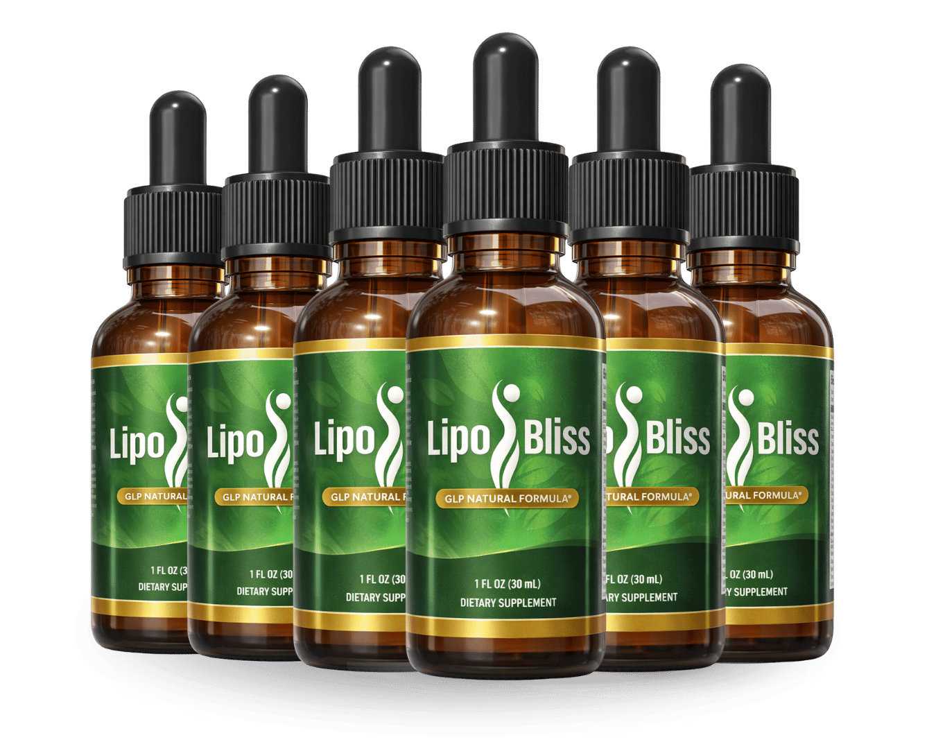 LipoBliss 6-bottle supply, official product package photo