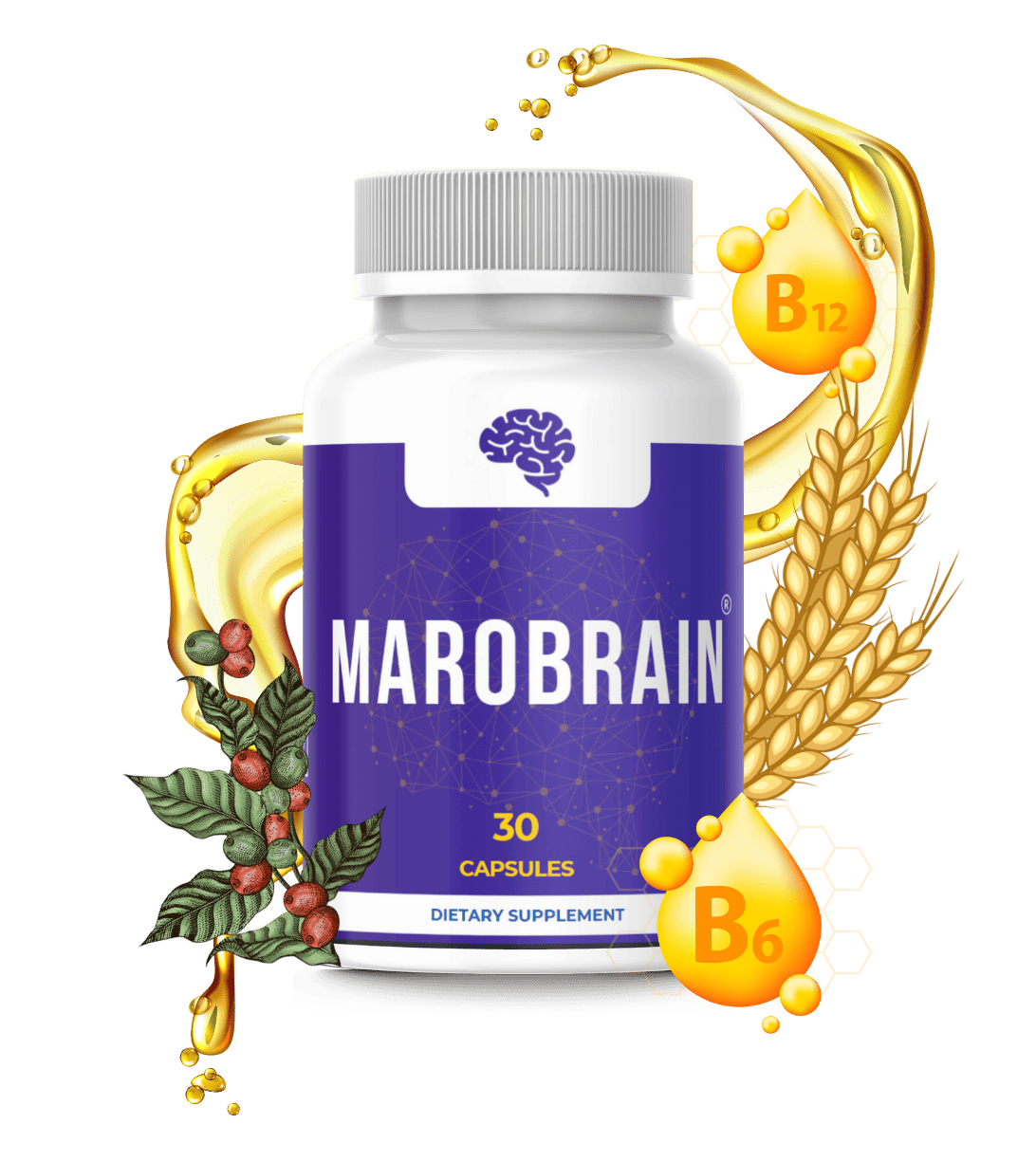 Marobrain Supplement Bottle